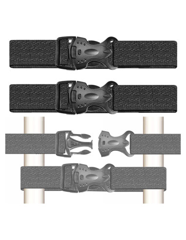 Cerraduras de Seguridad para Refrigerador Niños 2 Piezas Negro