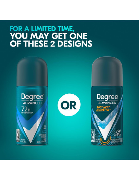 Desodorante Antitranspirante Degree Hombre 3-Pack 72H Aroma Fresco