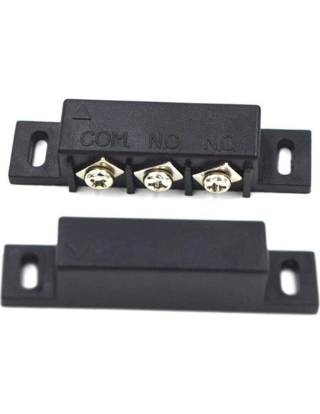 4 Conjuntos Interruptor de Puerta Magnética Bnafes NC NO 10W