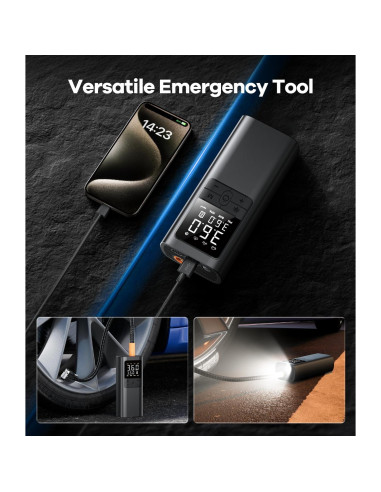 Inflador Digital de Neumáticos Portátil Genérico 150PSI