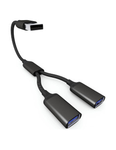 Cable Divisor USB 2.0 IIISOGNO 1 EN 2 SALIDAS 30.48CM