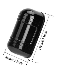 Sensor de Alarma Láser Dual Dahszhi 300m Interior 60m Exterior 2