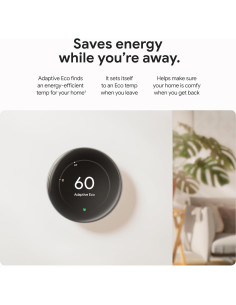 Termostato Inteligente Google Nest 4ta Gen + Sensor Temperatura 2