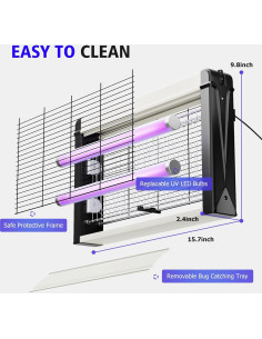 Trampa eléctrica para insectos PestMentor 4200V con luz UV 2