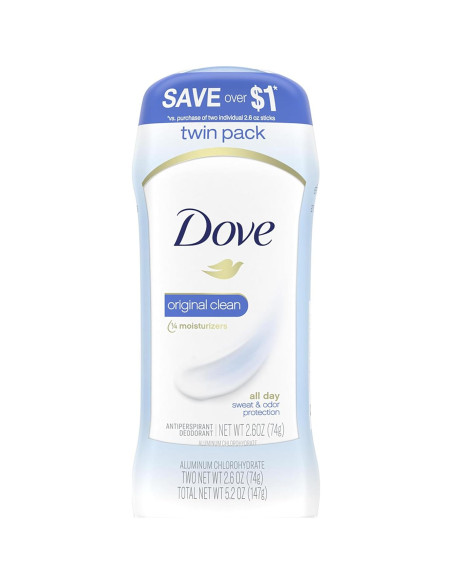 Desodorante Antitranspirante Dove Invisible Solid 73.71 g x2
