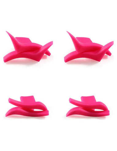 4 Pares Plantillas de Delineador de Ojos Silicona Estilo Clásico y Dramático