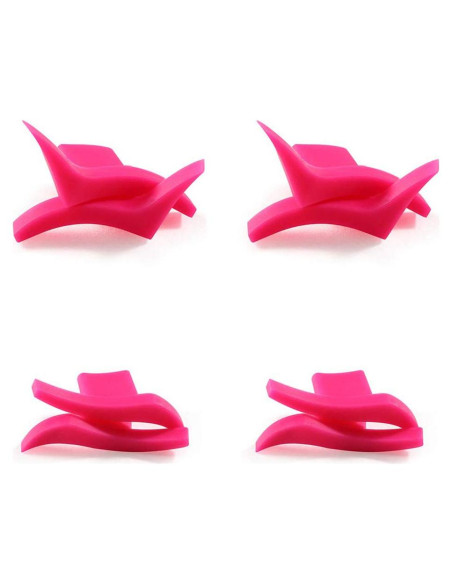 4 Pares Plantillas de Delineador de Ojos Silicona Estilo Clásico y Dramático