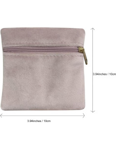 8 Bolsas de Joyas de Terciopelo Wanerxin 10x10 cm Color Mixto 2