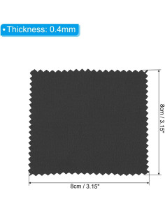 Paño de Limpieza de Joyería PATIKIL 100 Piezas Microfibra Negro 2