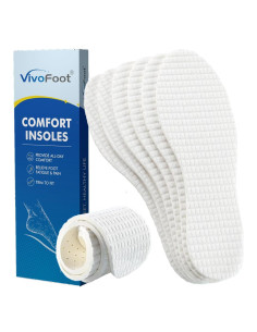Plantillas Antiodor VivoFoot de Algodón - 3 Pares Cortables