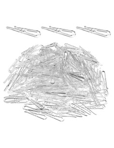 200 Clips de Plástico Transparente en Forma de Cocodrilo 3.78cm