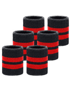 Muñequera Deportiva WILLBOND 6 Piezas Algodón 8x8cm