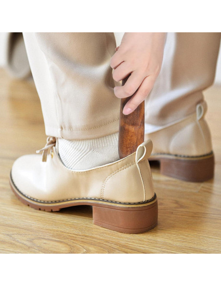 2 Piezas Cuerno de Zapato de Madera QfwdfcTrenz 15.24 cm