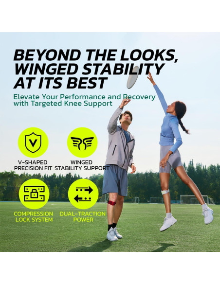 Paquete de 2 bandas de soporte para rodilla aoFIT - Ajustables