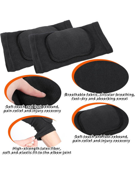 Protectores de Codo Deportivos LIQWEI Transpirables para Voleibol