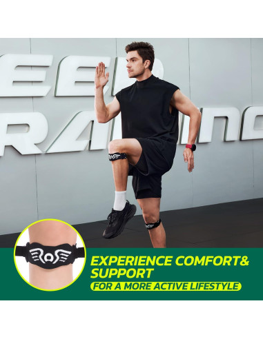 Paquete de 2 bandas de soporte para rodilla aoFIT - Ajustables