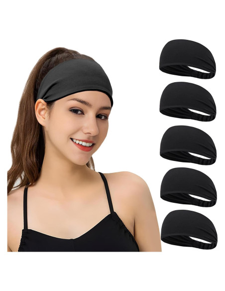 Banda para la cabeza LROEZR 5 PCS absorbente para yoga y running