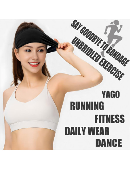 Banda para la cabeza LROEZR 5 PCS absorbente para yoga y running