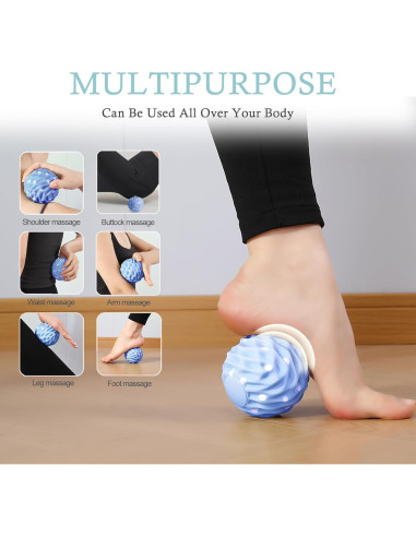 Bolas de Masaje Lacrosse JIEJUNJIE 8.18 cm - 2 Piezas