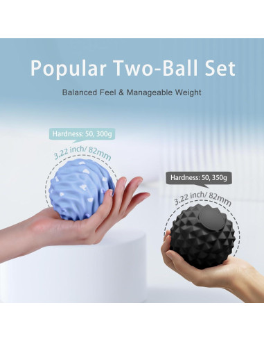 Bolas de Masaje Lacrosse JIEJUNJIE 8.18 cm - 2 Piezas