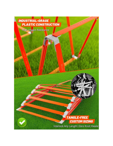 Escalera de Agilidad TONTATTA 4.6m Plegable Sin Enredos