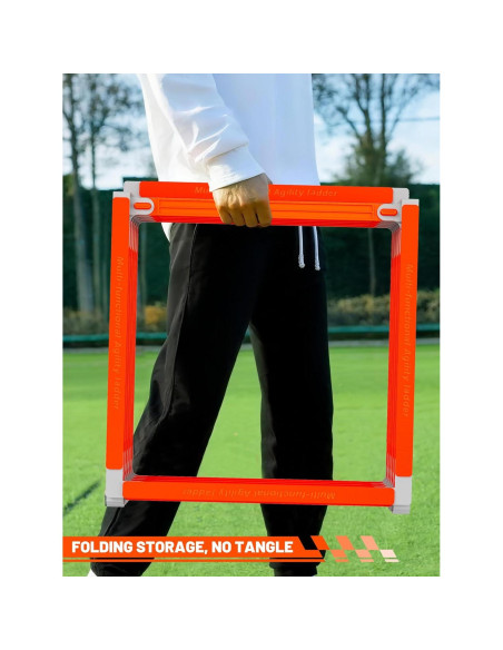 Escalera de Agilidad TONTATTA 4.6m Plegable Sin Enredos