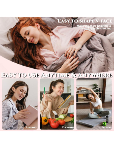 Cinta para la Barbilla ROWMATE Beauty - Reductor de Papada Rosa