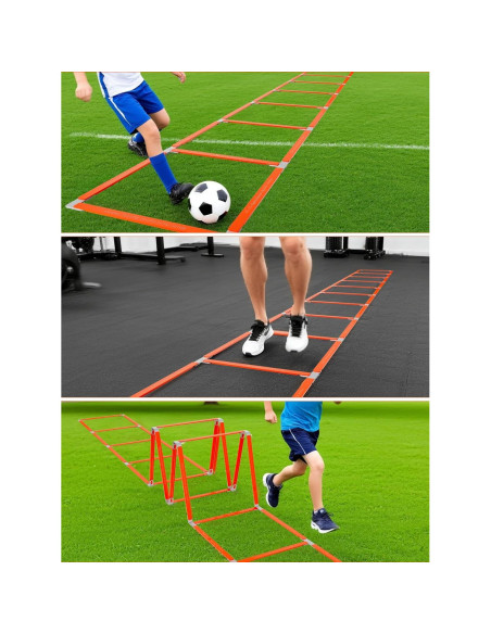 Escalera de Agilidad TONTATTA 4.6m Plegable Sin Enredos