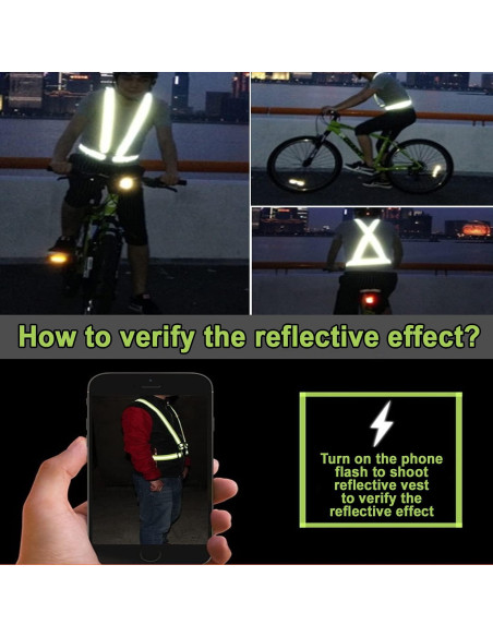 Chaleco Reflectante Ajustable AUOON para Correr y Ciclismo