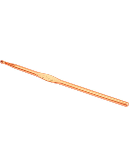 14 Ganchos de Crochet HIBAMSTOR Aluminio Ergonómicos 2-10mm