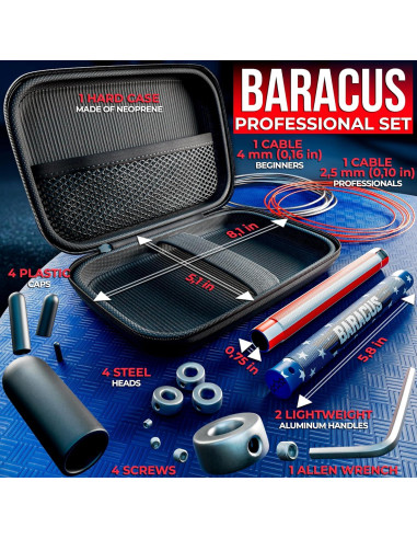 Cuerda para Saltar BARACUS Profesional Ajustable - Aluminio