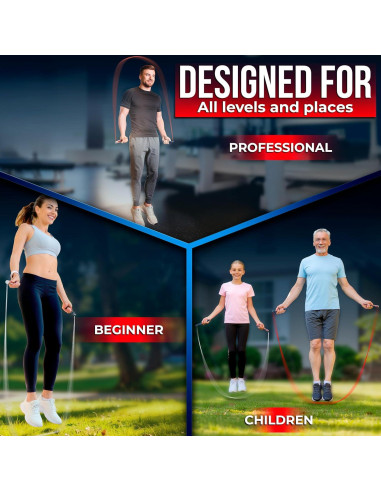 Cuerda para Saltar BARACUS Profesional Ajustable - Aluminio