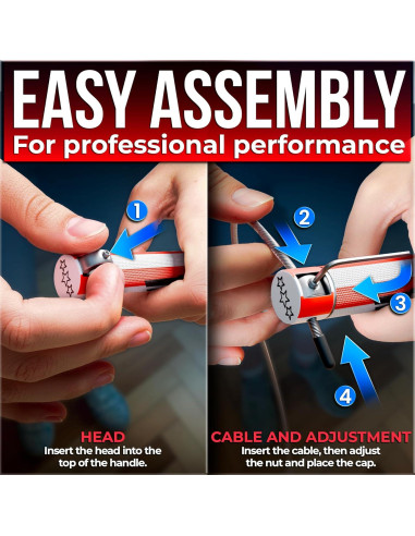 Cuerda para Saltar BARACUS Profesional Ajustable - Aluminio