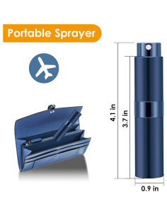 Botellas de Atomizador de Perfume Rellenables Saiveina 8ml - Set de 4 2