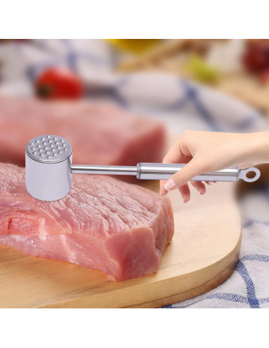 Ablandador de Carne Acero Inoxidable 304 Apto Lavavajillas