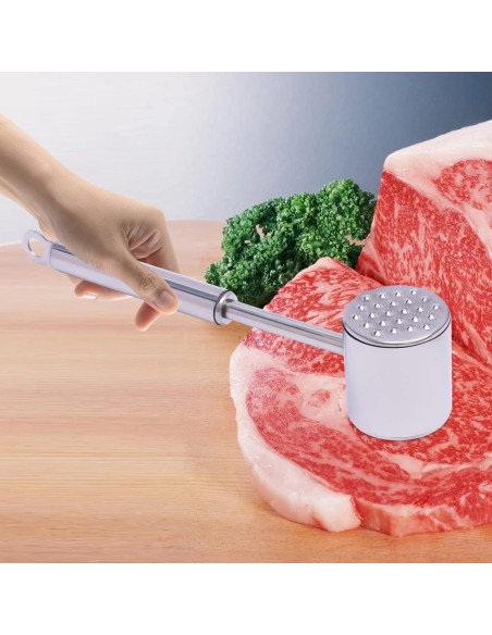 Ablandador de Carne Acero Inoxidable 304 Apto Lavavajillas