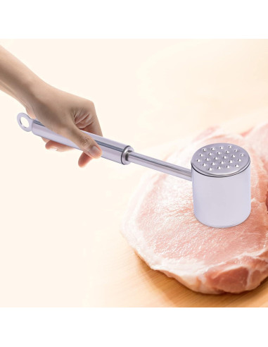 Ablandador de Carne Acero Inoxidable 304 Apto Lavavajillas