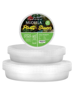 Paquete de 18 Platos para Plantas MUDEELA 6-8-10 Pulgadas