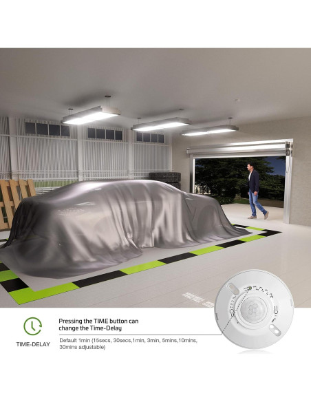 Sensor de Movimiento PIR Techo RAYZEEK RZ037 12V 24V 360