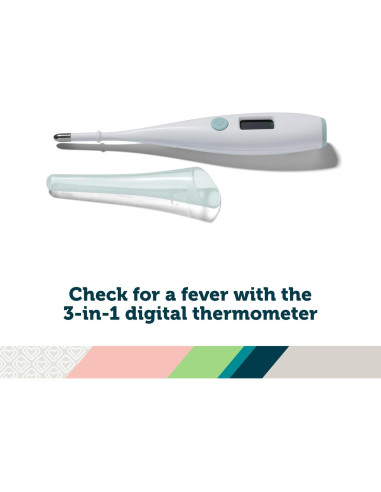 Kit de Cuidado Infantil Safety 1st - Aspirador Nasal, Termómetro 3-en-1