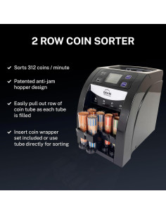 Clasificador de Monedas Eléctrico Beam CSD-2000 con Pantalla Digital 2