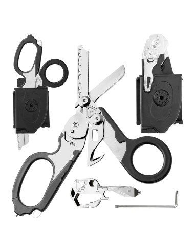 Tijeras de Trauma Multifuncionales Genérico 6 en 1 Acero Inoxidable