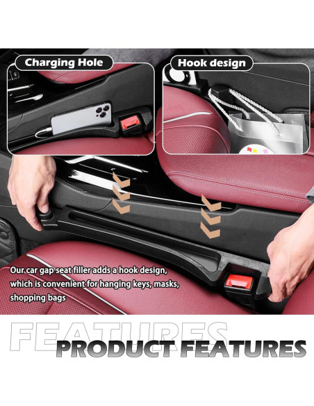 Organizador de Relleno Espacio Asientos Coche VKQTS 42x5.5cm
