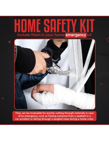 Tijeras de Trauma Multifuncionales Genérico 6 en 1 Acero Inoxidable