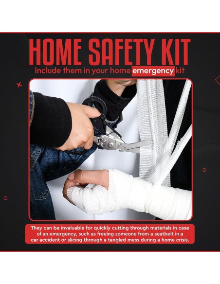 Tijeras de Trauma Multifuncionales Genérico 6 en 1 Acero Inoxidable