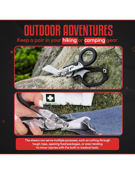 Tijeras de Trauma Multifuncionales Genérico 6 en 1 Acero Inoxidable