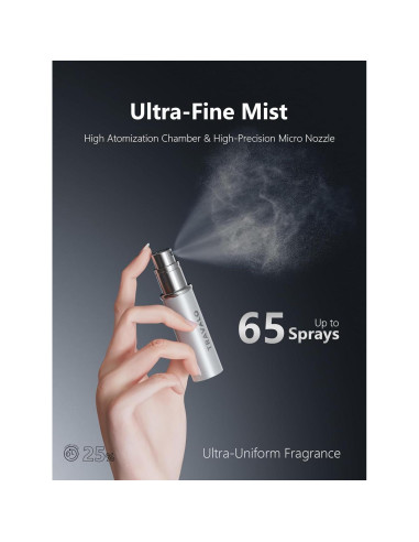 Atomizador de Perfume Recargable Travalo Essenti Plata 5ml