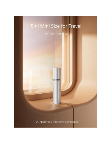 Atomizador de Perfume Recargable Travalo Essenti Plata 5ml