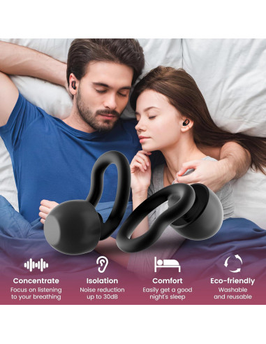 Tapones para oídos WLSCTY con cancelación de ruido 30dB - 2 pares