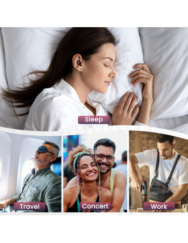 Tapones para oídos WLSCTY con cancelación de ruido 30dB - 2 pares